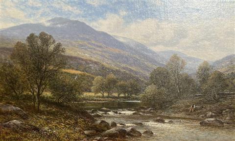 Alfred Augustus Glendening Snr | Fishing On A Welsh River