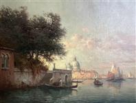 Evening light, Santa Maria Della Salute, Venice, Antoine Bouvard Snr