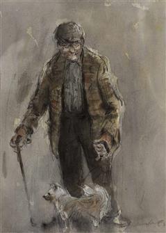 William Selwyn | Ted with his Dog
