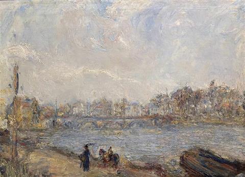 Paul Kron | Paysage Au Bord De La Seine