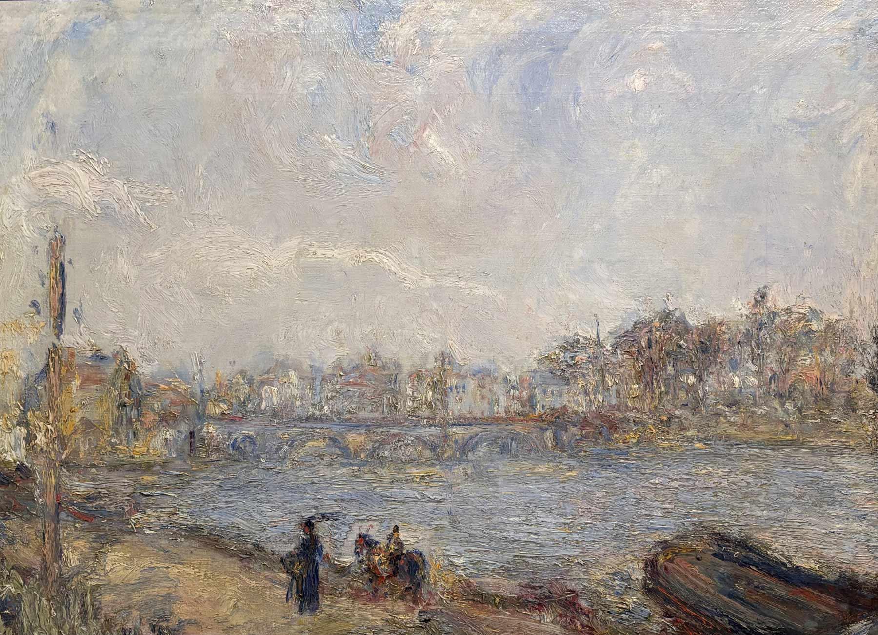 Paul Kron | Paysage Au Bord De La Seine