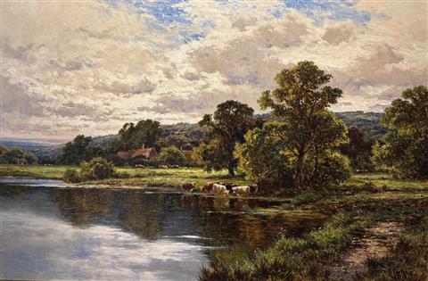 Henry H Parker | On the Avon near Stratford