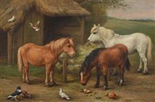 Ponies and Pigeons, Edgar Hunt