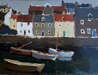 Boats moored, Donald McIntyre