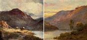 Glencoe, Loch Katrina, a pair, Alfred de Breanski Snr