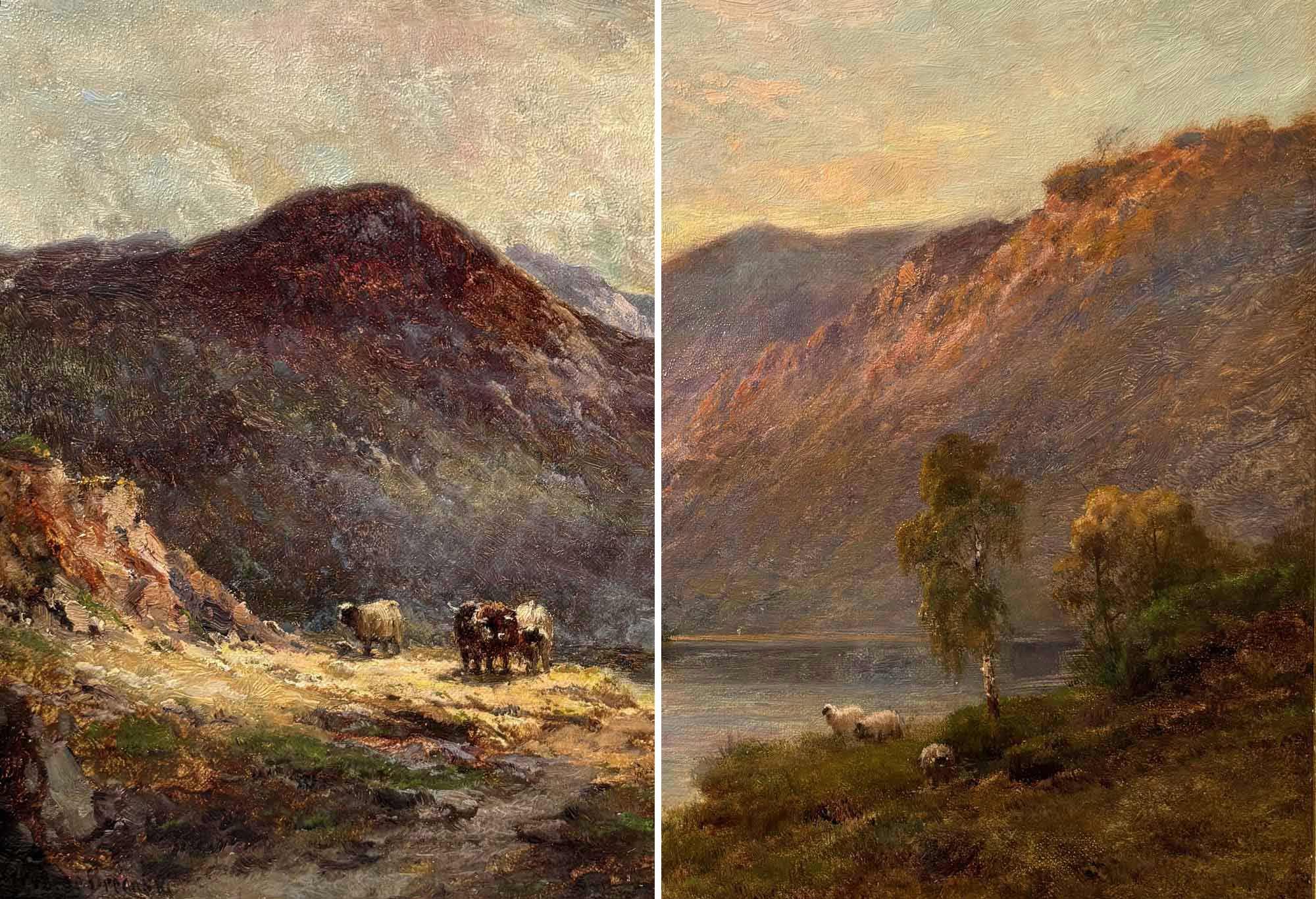 Alfred de Breanski Snr | Glencoe, Loch Katrina, a pair