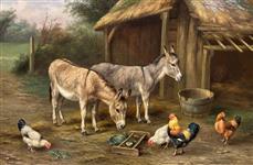 Donkeys and Chickens , Edgar Hunt