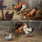 Farmyard Scenes. A Pair., Edgar Hunt